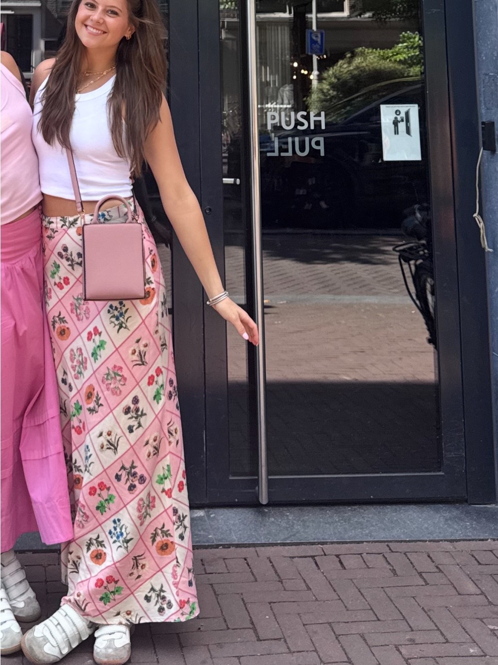 Petal & Pup Pink Floral Maxi Skirt